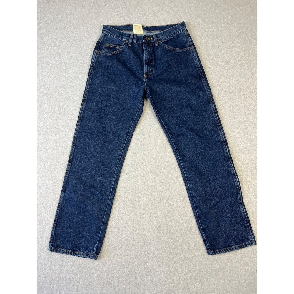 Wrangler Rugged Wear Jeans Mens 33x30 Blue Classic Fit Straight Leg B out Fit